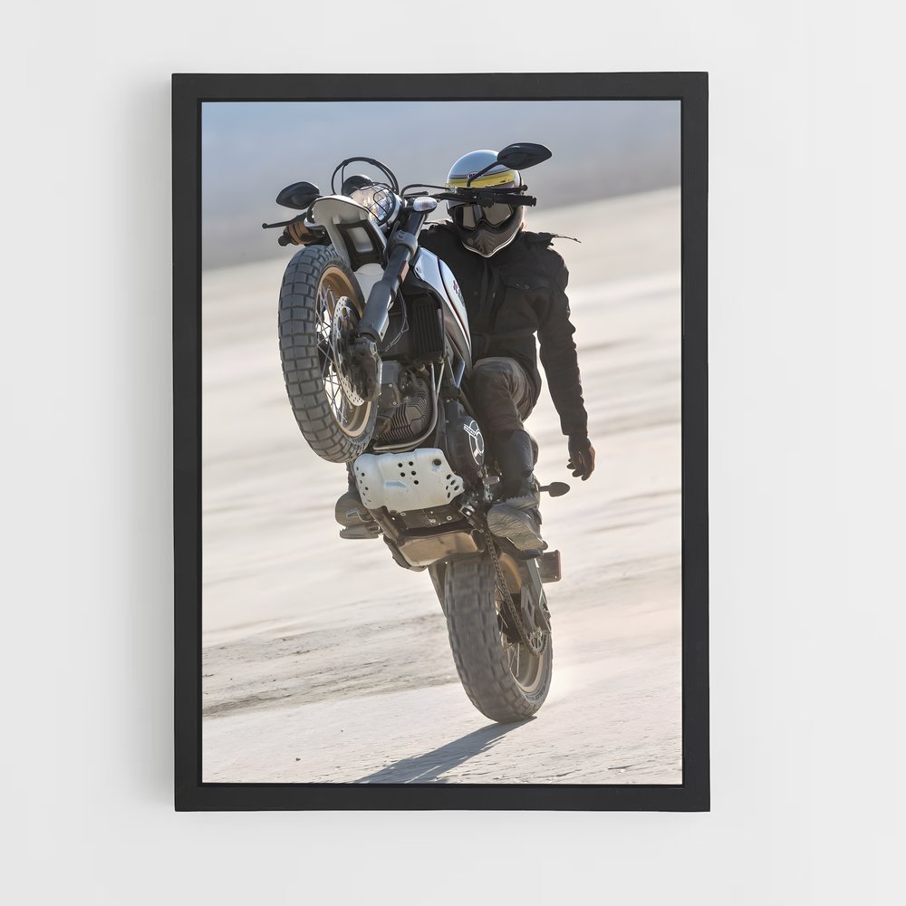 Poster Sable et Moteur – affiche Ducati (vue 2)
